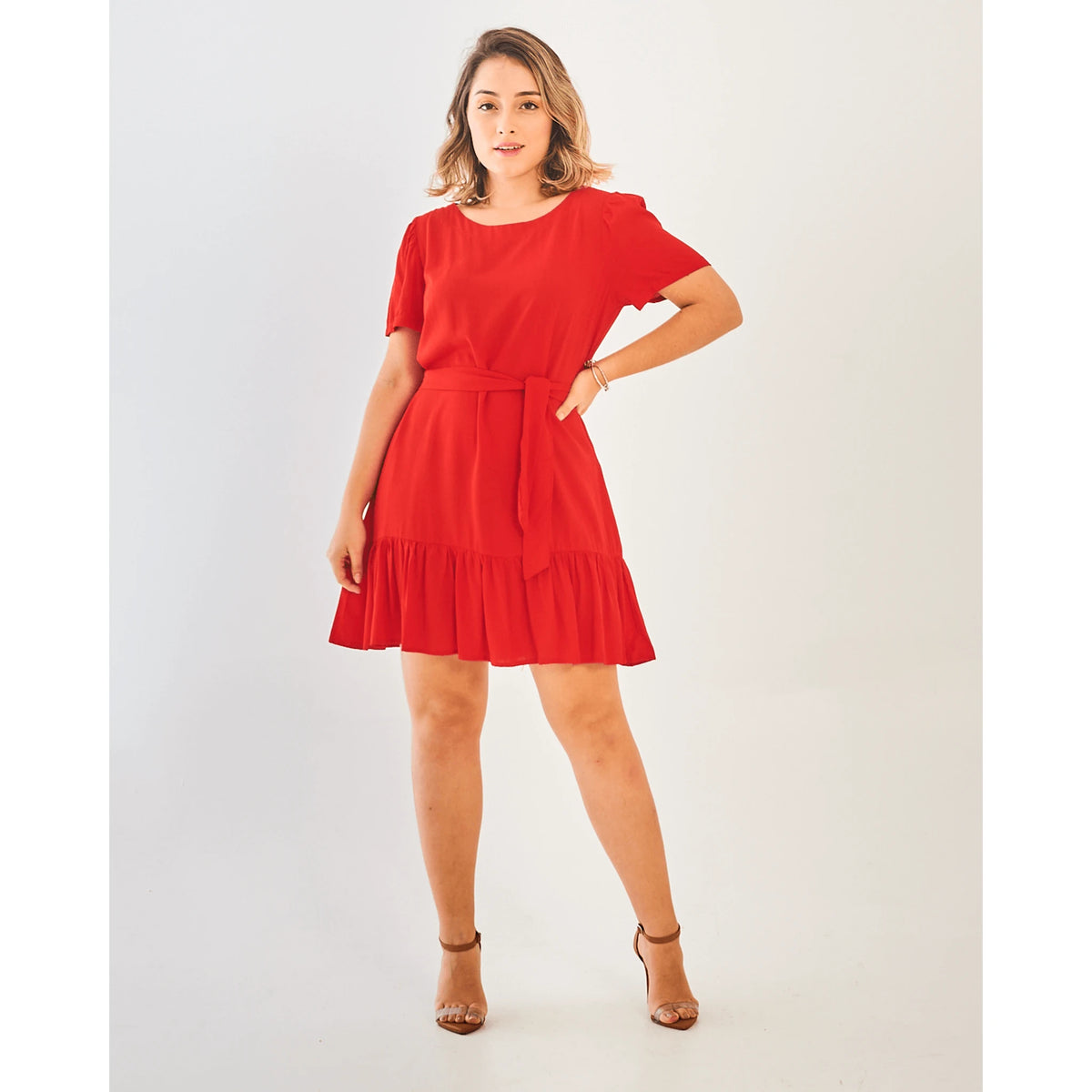 VESTIDO SAFIRA PATY/MANGA