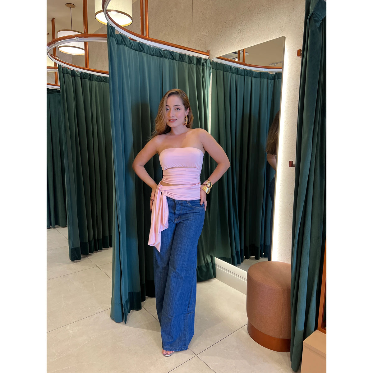 Calça Jeans Wide Leg Mucs