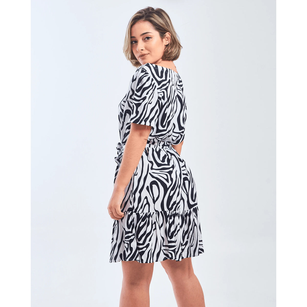 VESTIDO SAFIRA PATY/MANGA