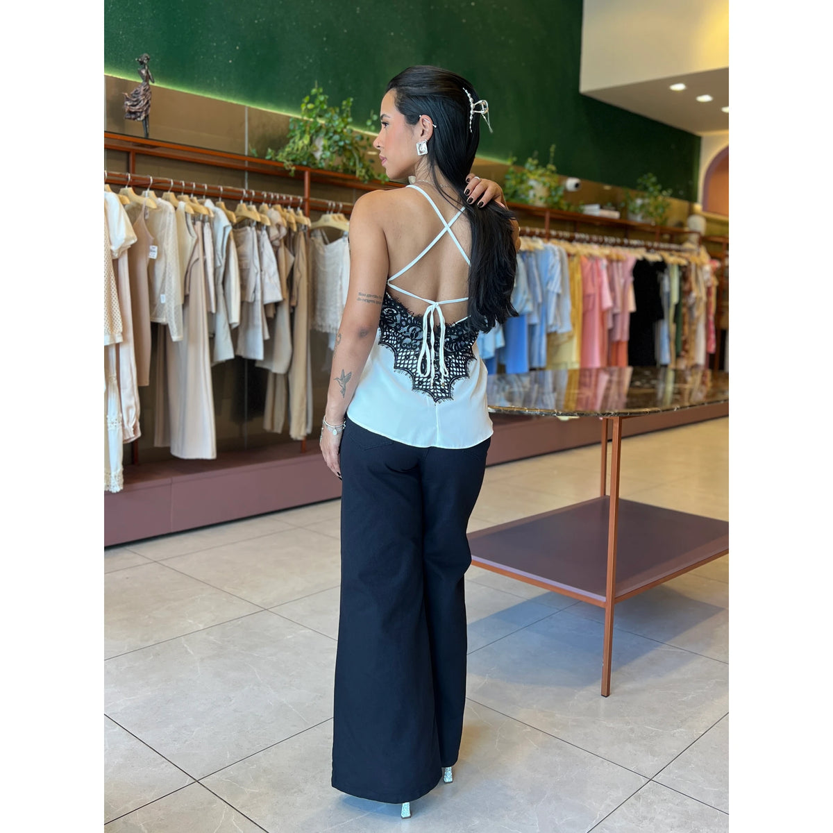BLUSA DIMY RENDA BLU38996