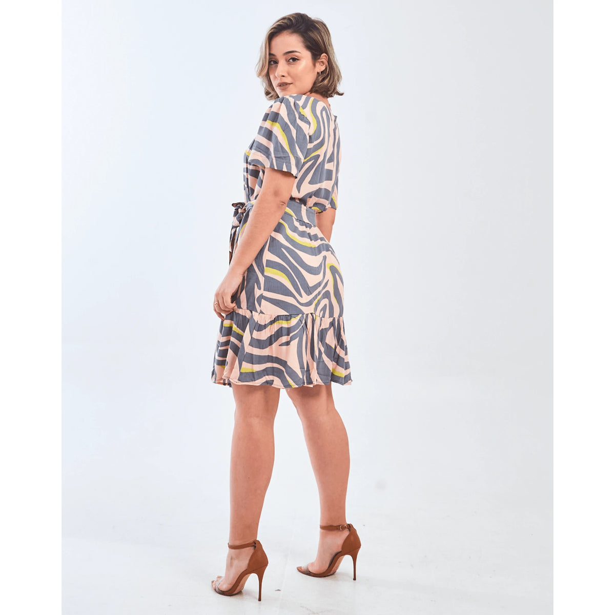 VESTIDO SAFIRA PATY/MANGA