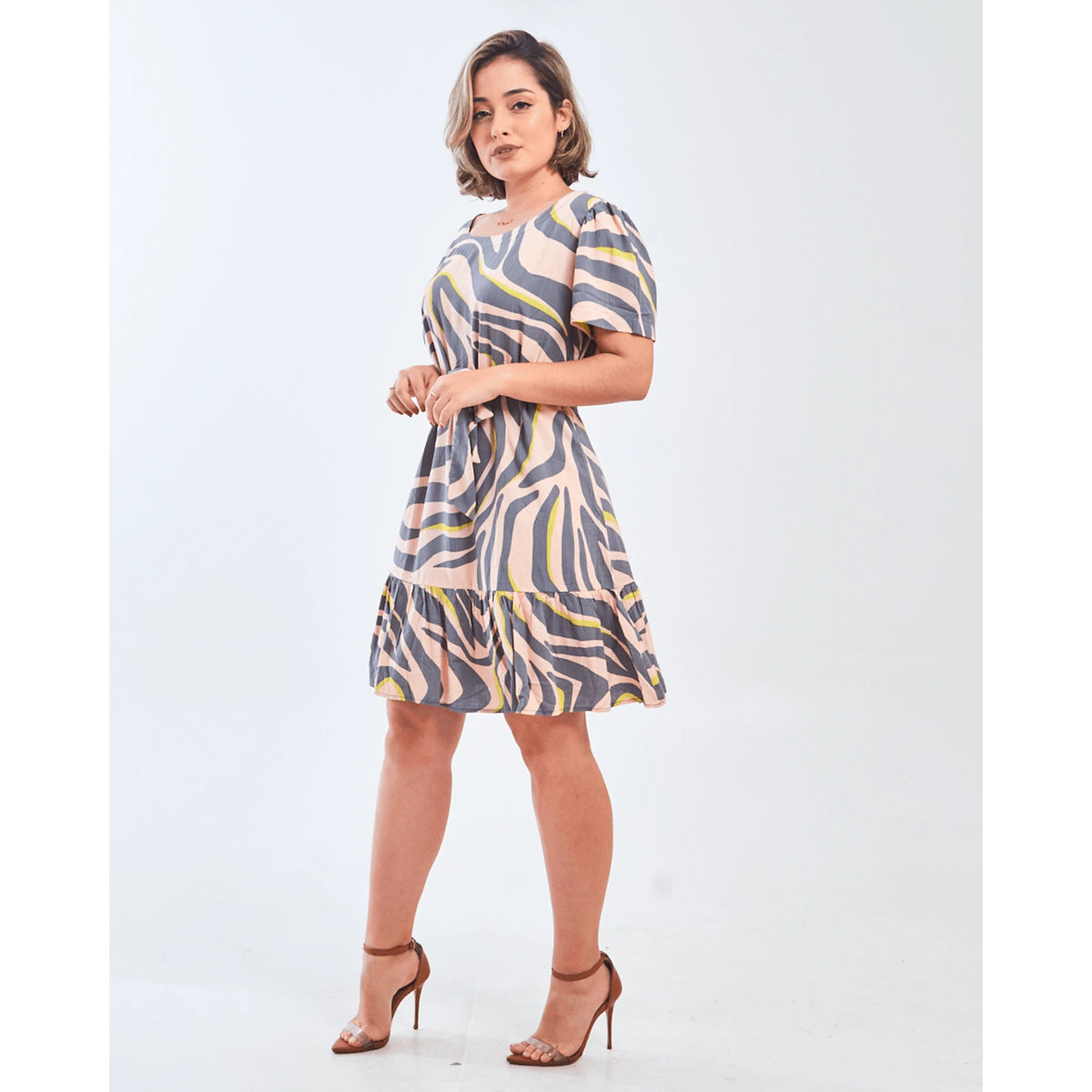 VESTIDO SAFIRA PATY/MANGA