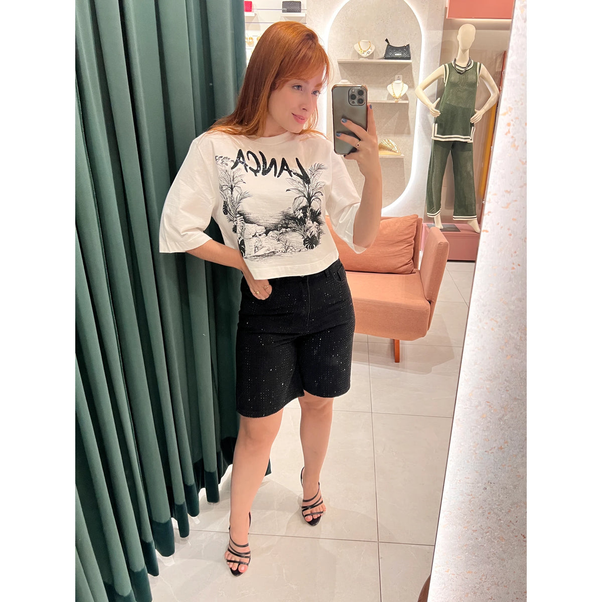 Bermuda Top Charme Em Aplicações