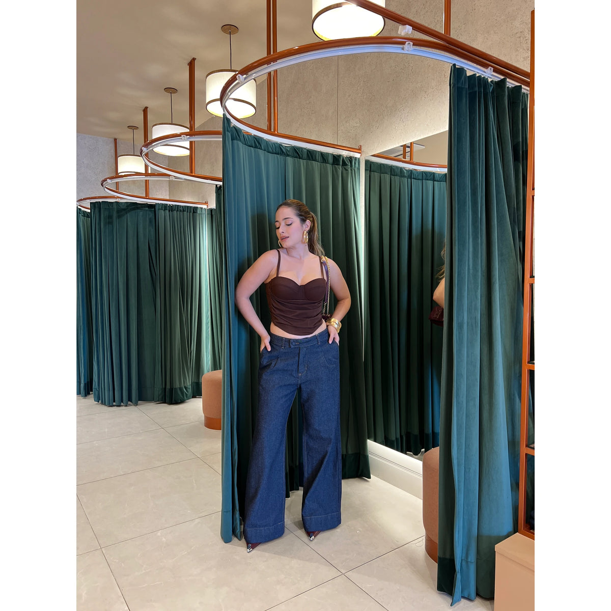 Calça Jeans Wide Leg Mucs