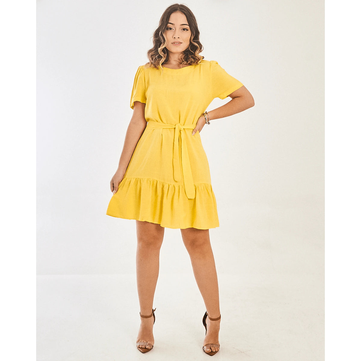 VESTIDO SAFIRA PATY/MANGA
