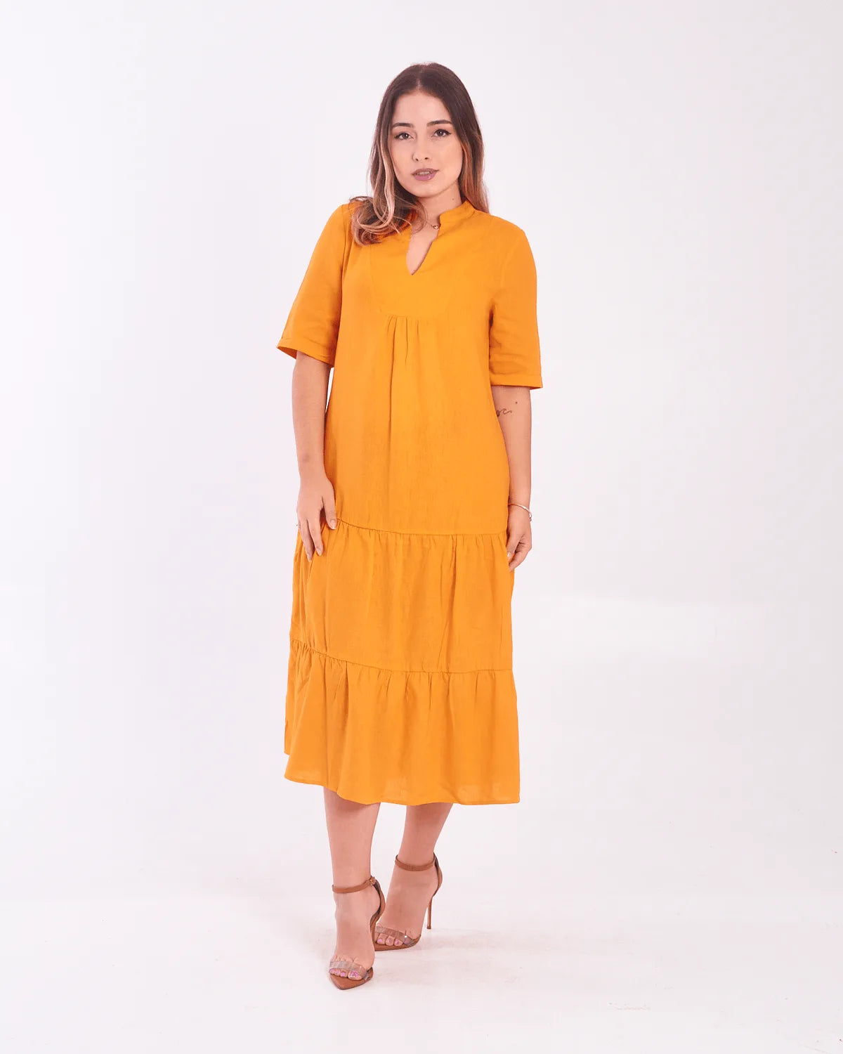 VESTIDO MALWEE 1000108221 LARANJA GG