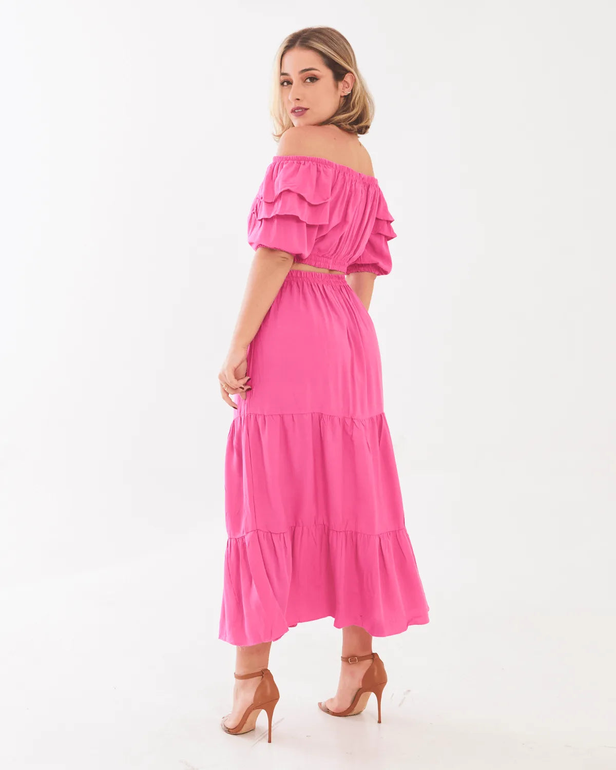 CONJUNTO ANYLOOK C/SAIA LONGO ROXO U