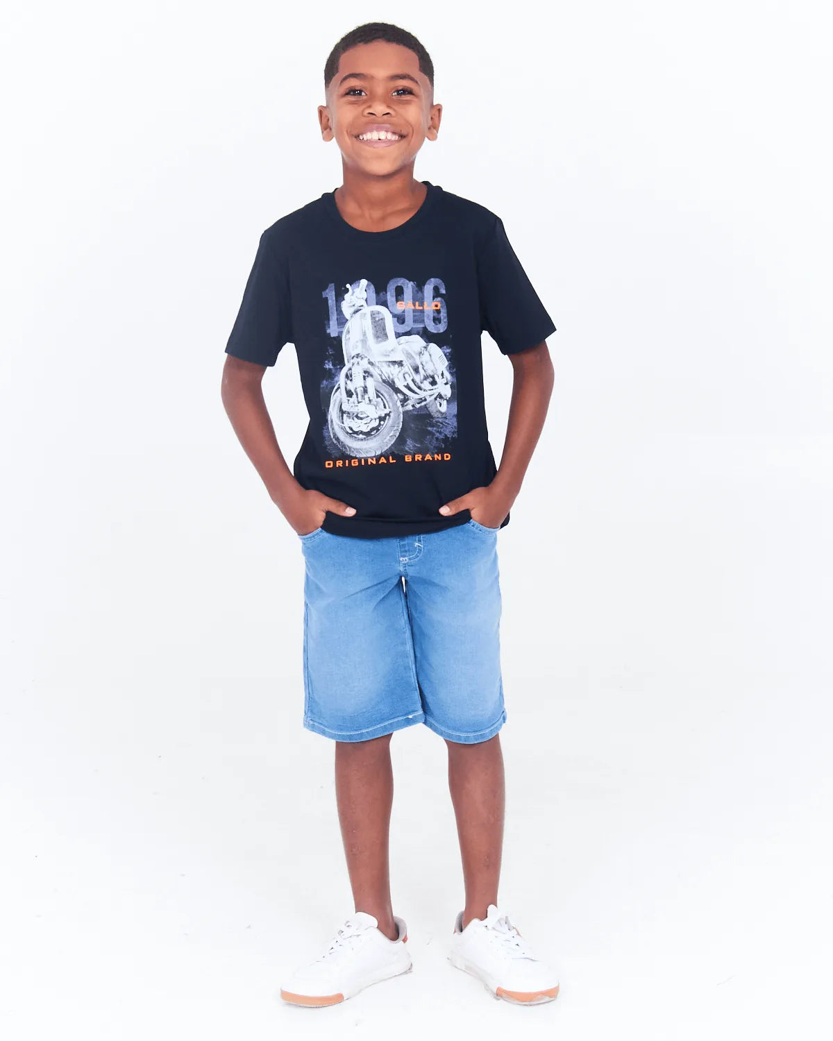 BERMUDA INF CARINHOSO 1000100747 JEANS ESCURO 18