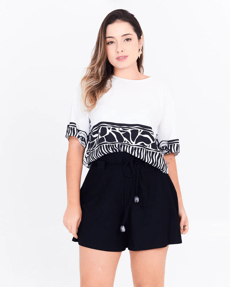 BLUSA MALWEE 1000119267 OFF/PRETO M