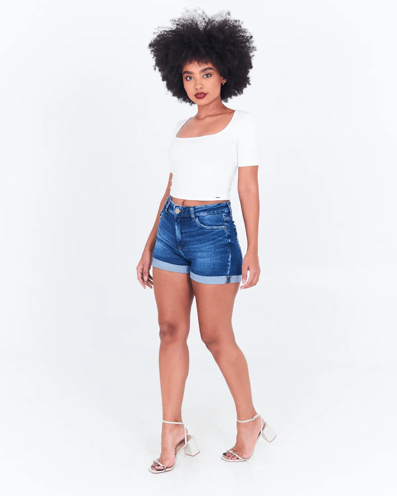SHORT MUCS 10796 JEANS ESCURO 40