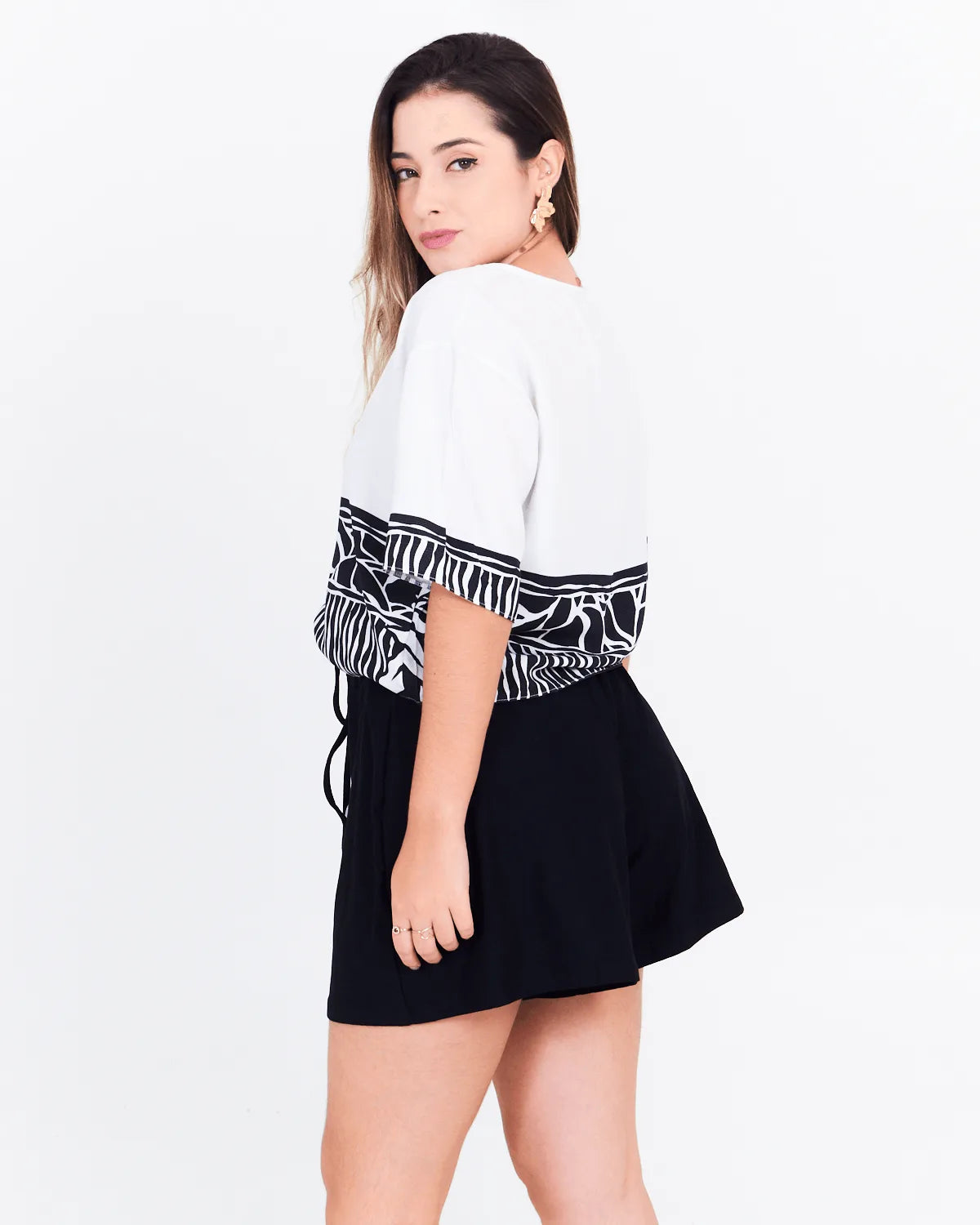 BLUSA MALWEE 1000119267 OFF/PRETO M