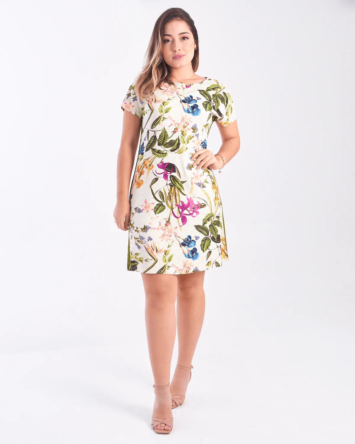 VESTIDO MALWEE 1000112069 CREME/ESTAMPADO GG