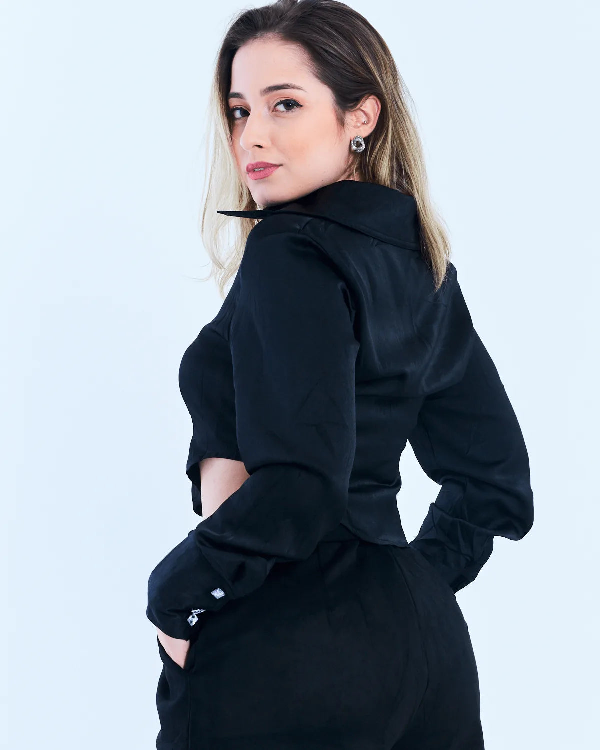 BLUSA TOP CHARME 2257 PRETO G
