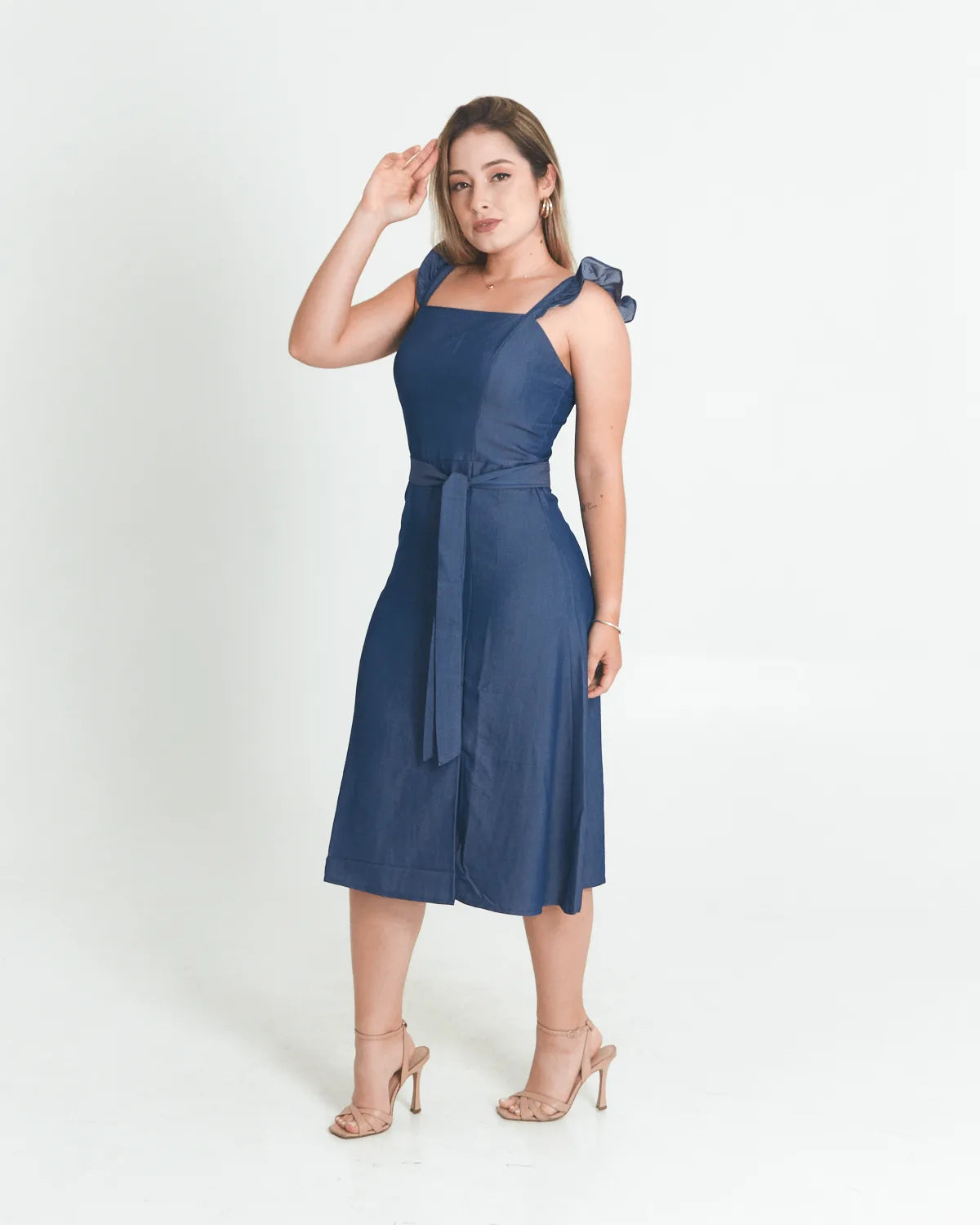 VESTIDO SECIA 09451 AZUL ESCURO G