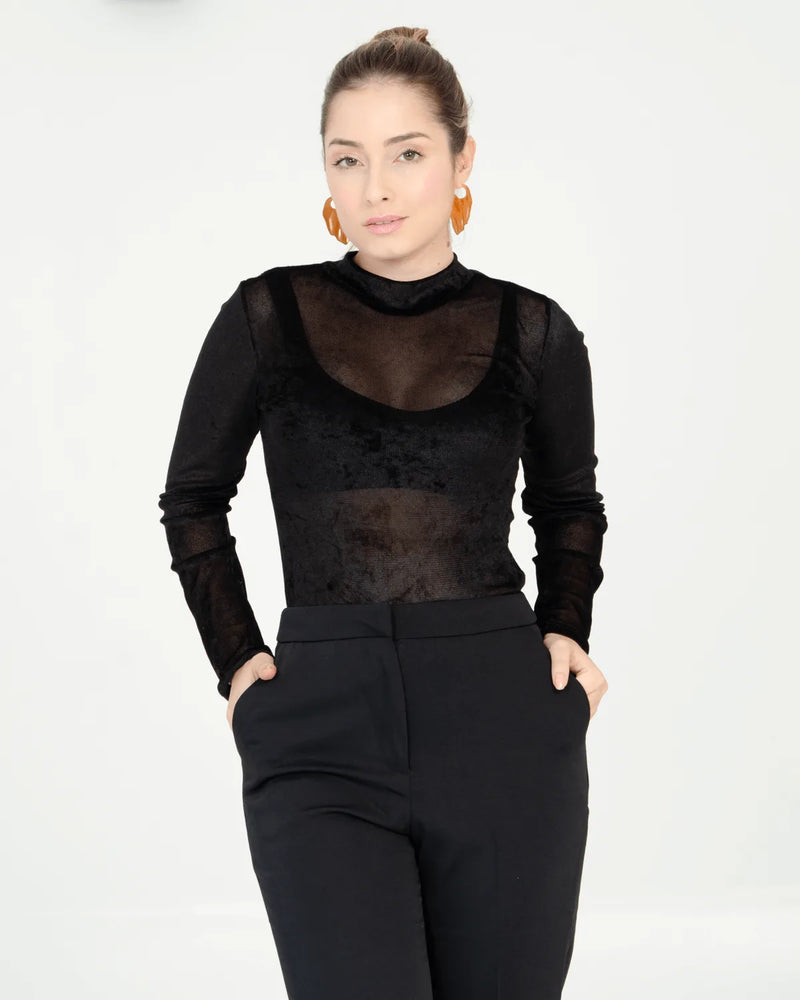 BLUSA GROOVY 51559 PRETO G