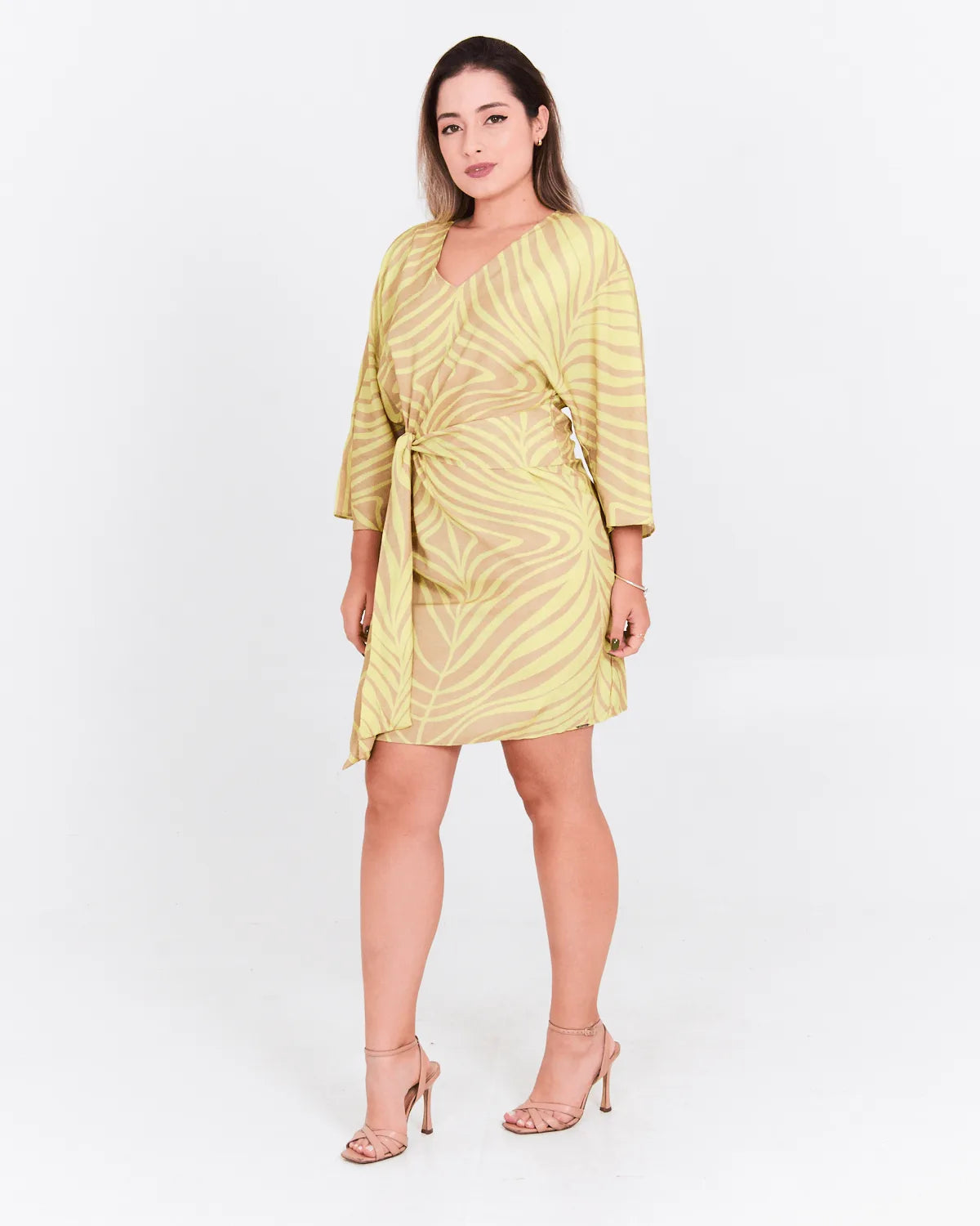 VESTIDO LUNENDER 67994 BEGE P