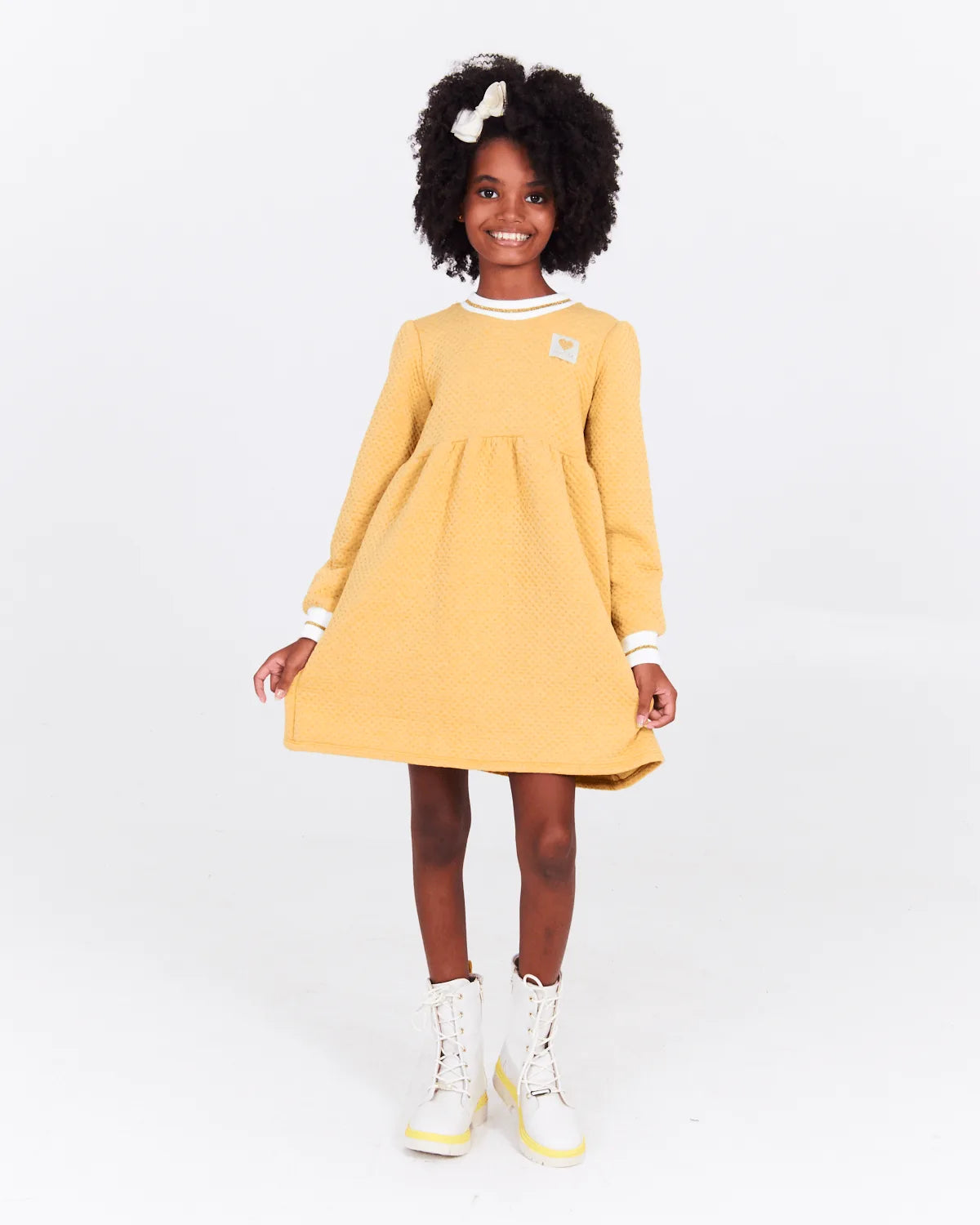 VESTIDO INF ELIAN 73140 AMARELO 08