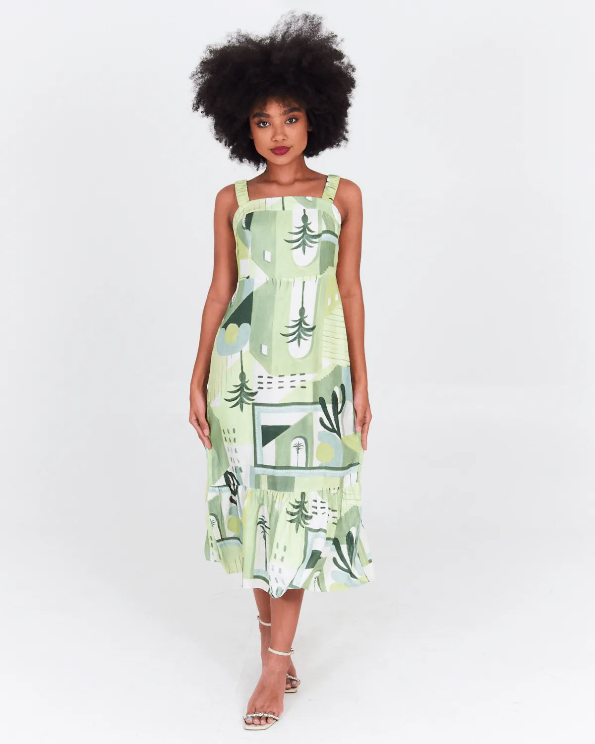 VESTIDO LUNENDER 34806 VERDE GG