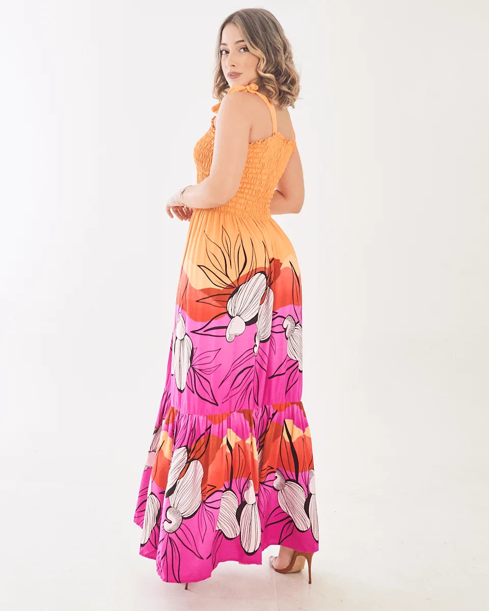 VESTIDO SAFIRA PATY/MANGA