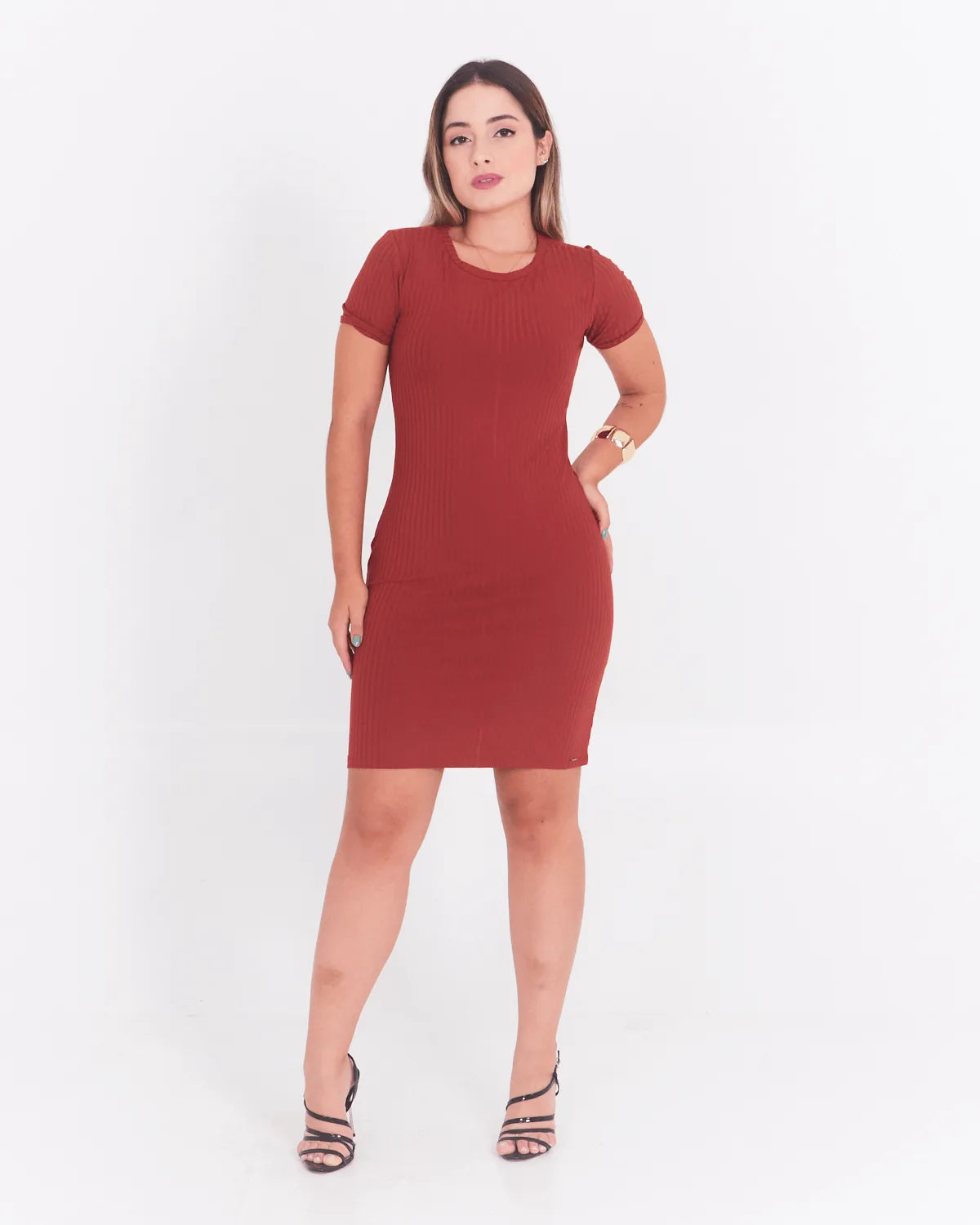 VESTIDO LUNENDER 00663 MARROM COSTAL GG