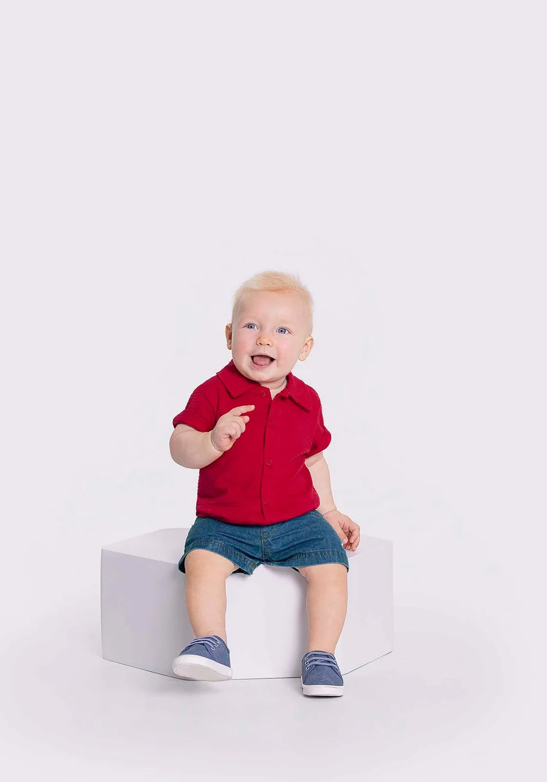 CAMISA INF LUNENDER 45343 VERMELHO NATY 10