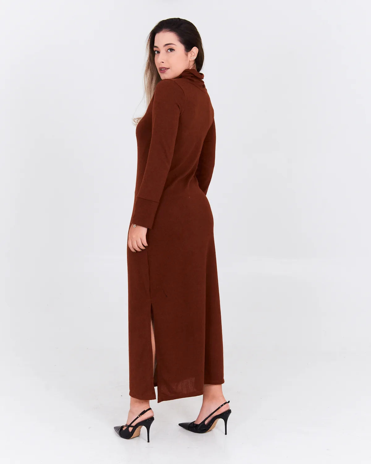 VESTIDO JESSICA MODAS LONGO PRETO U