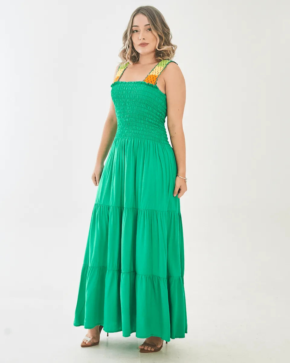 VESTIDO SAFIRA PATY/MANGA