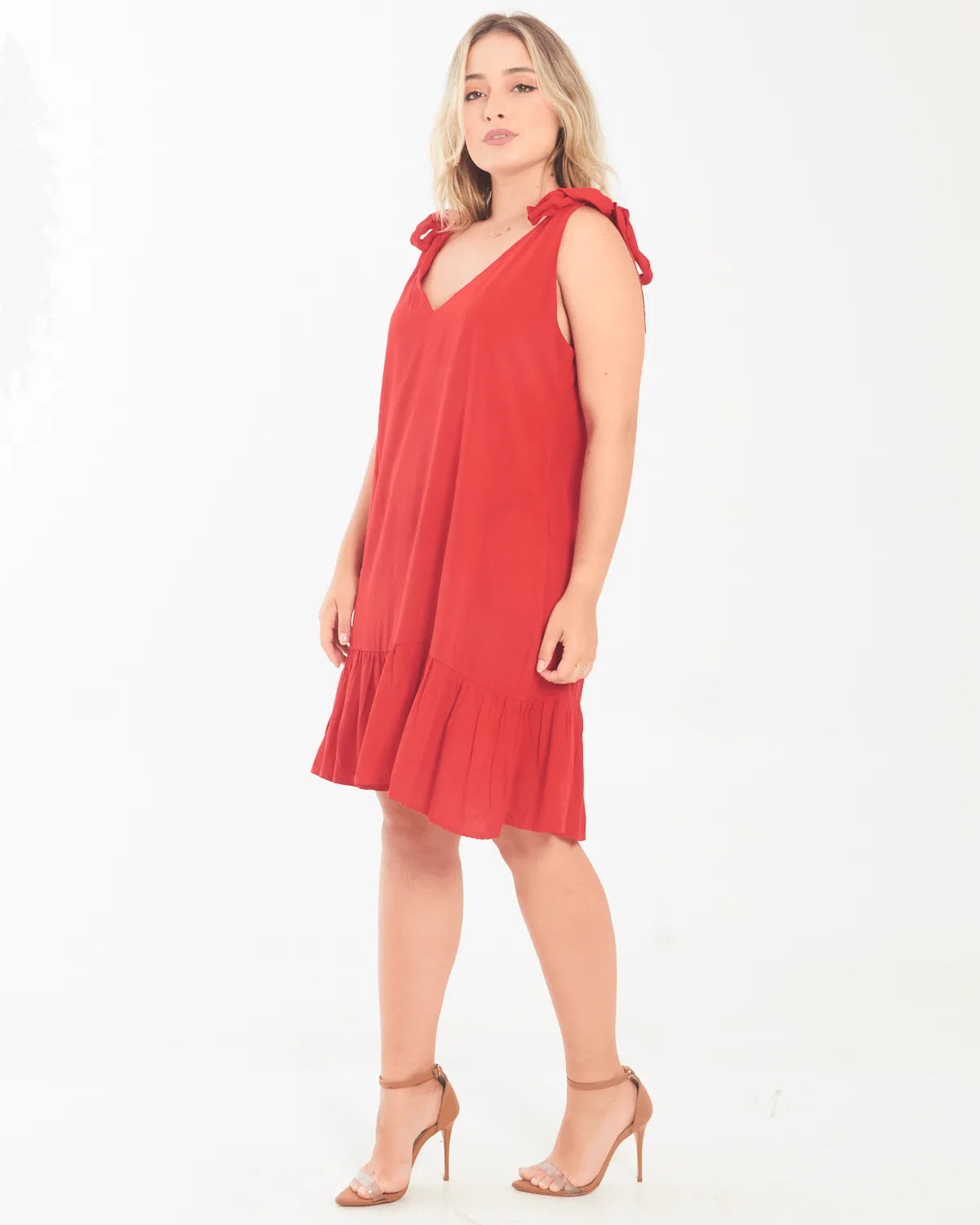 VESTIDO SAFIRA LACO/OMBRO AZUL CANDY M