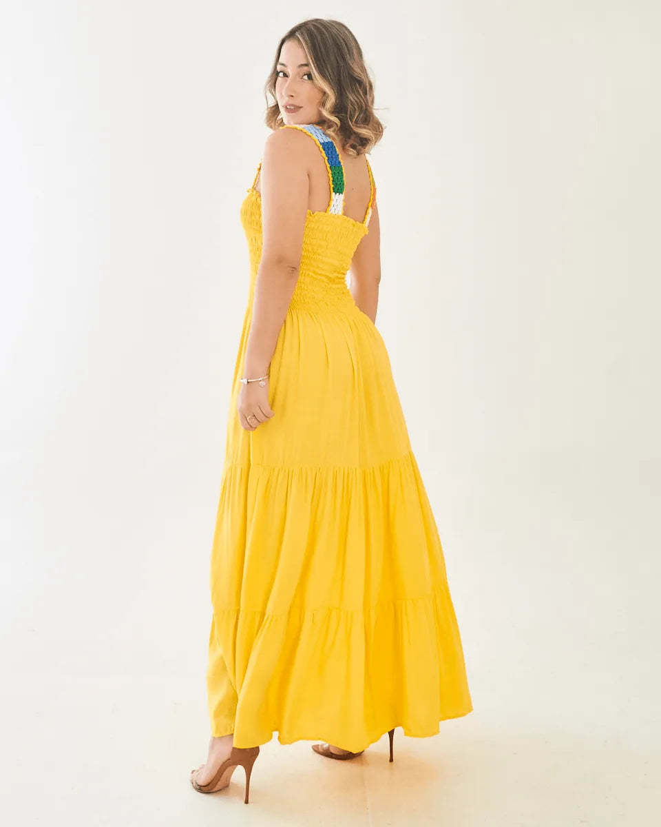 VESTIDO SAFIRA PATY/MANGA