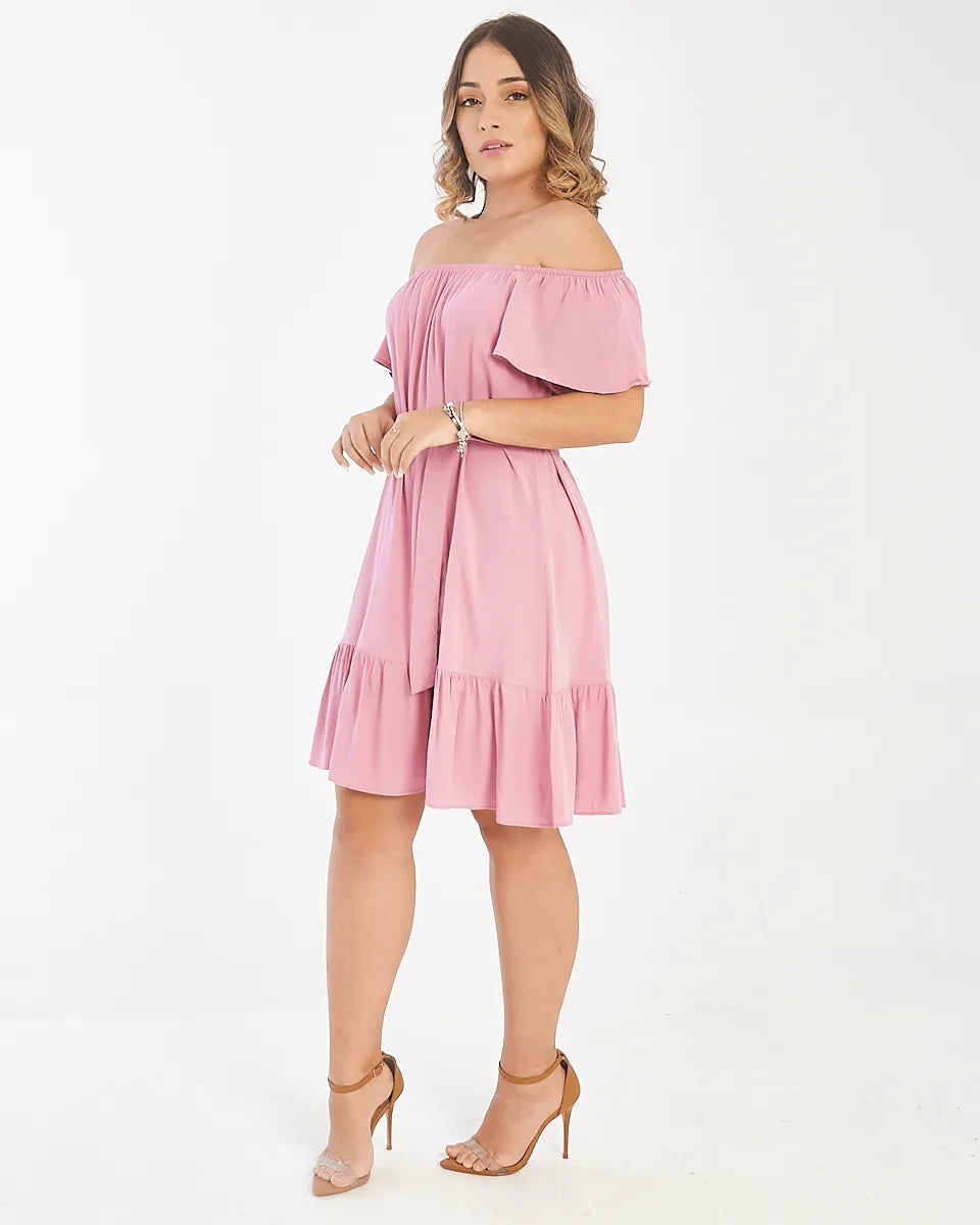 VESTIDO SAFIRA CIGANINHA GEOM TELHA M