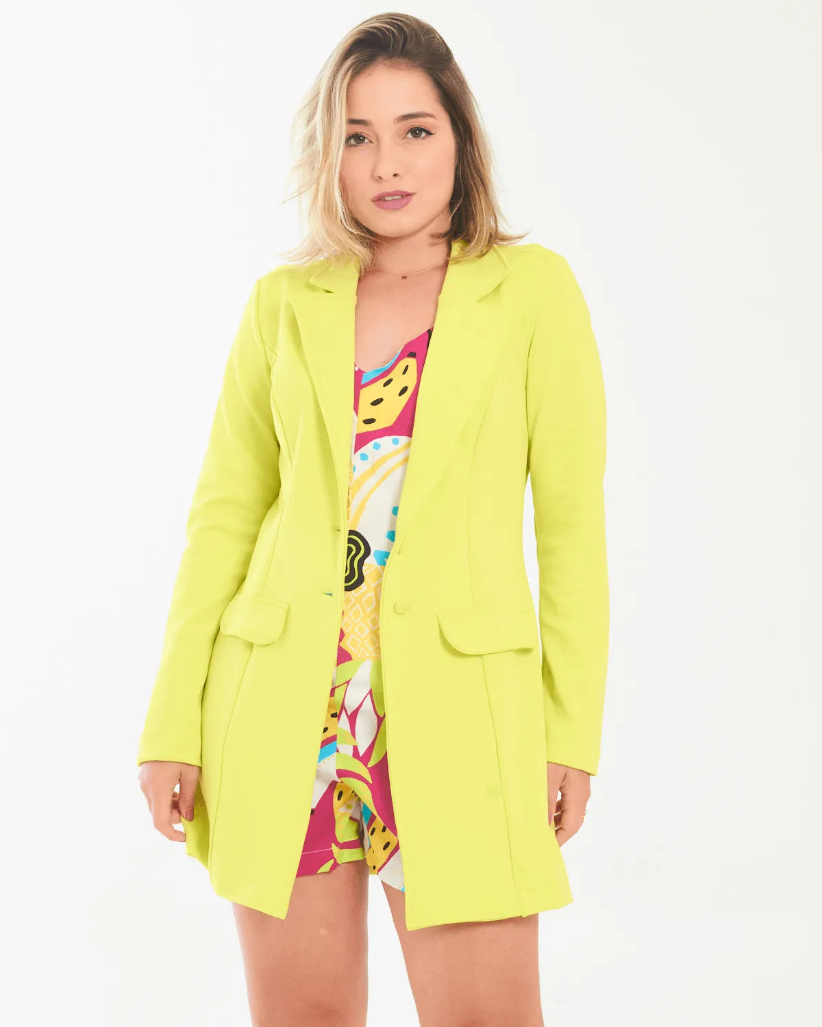 MAXI BLAZER TROPICAL 9081D VERMELHO M