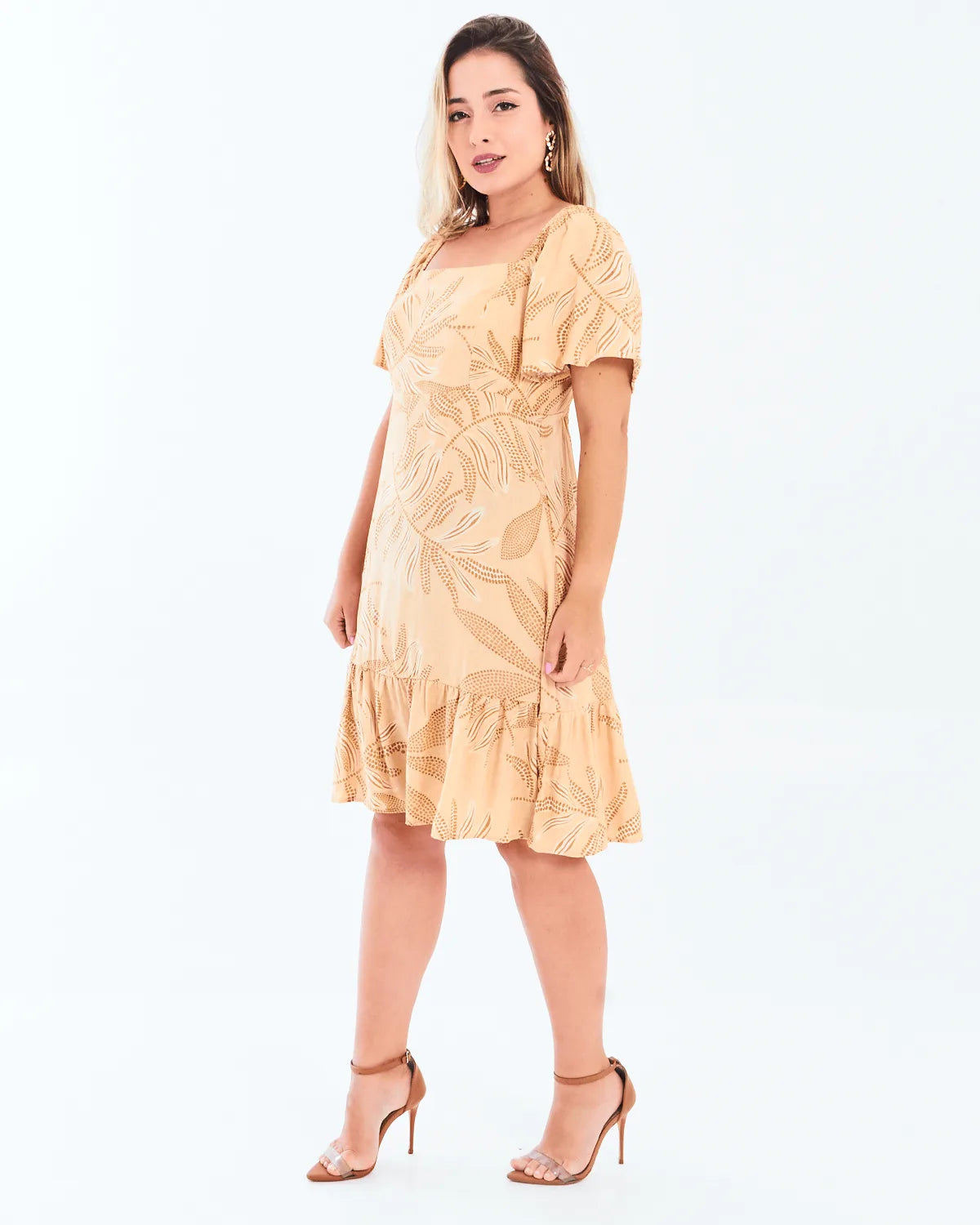 VESTIDO SAFIRA LACO COSTA CAPUCCINO M