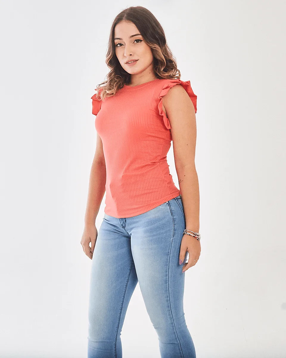 BLUSA SAFIRA PLINSADA