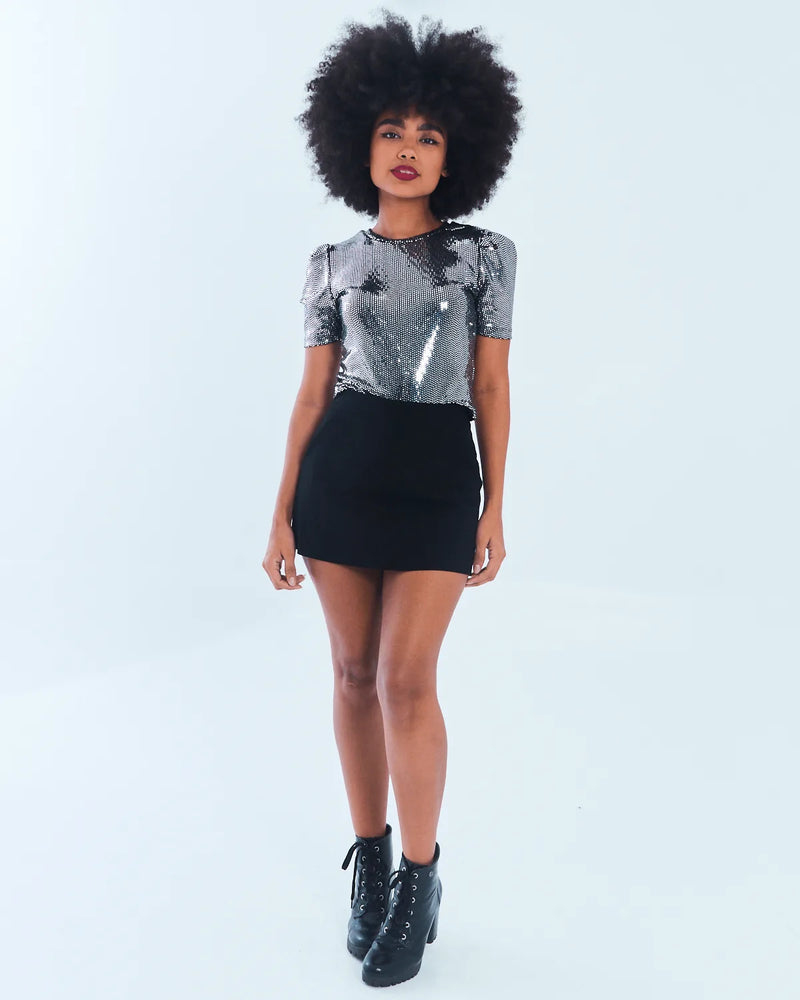 SHORT/ SAIA GROOVY 05267 PRETO G