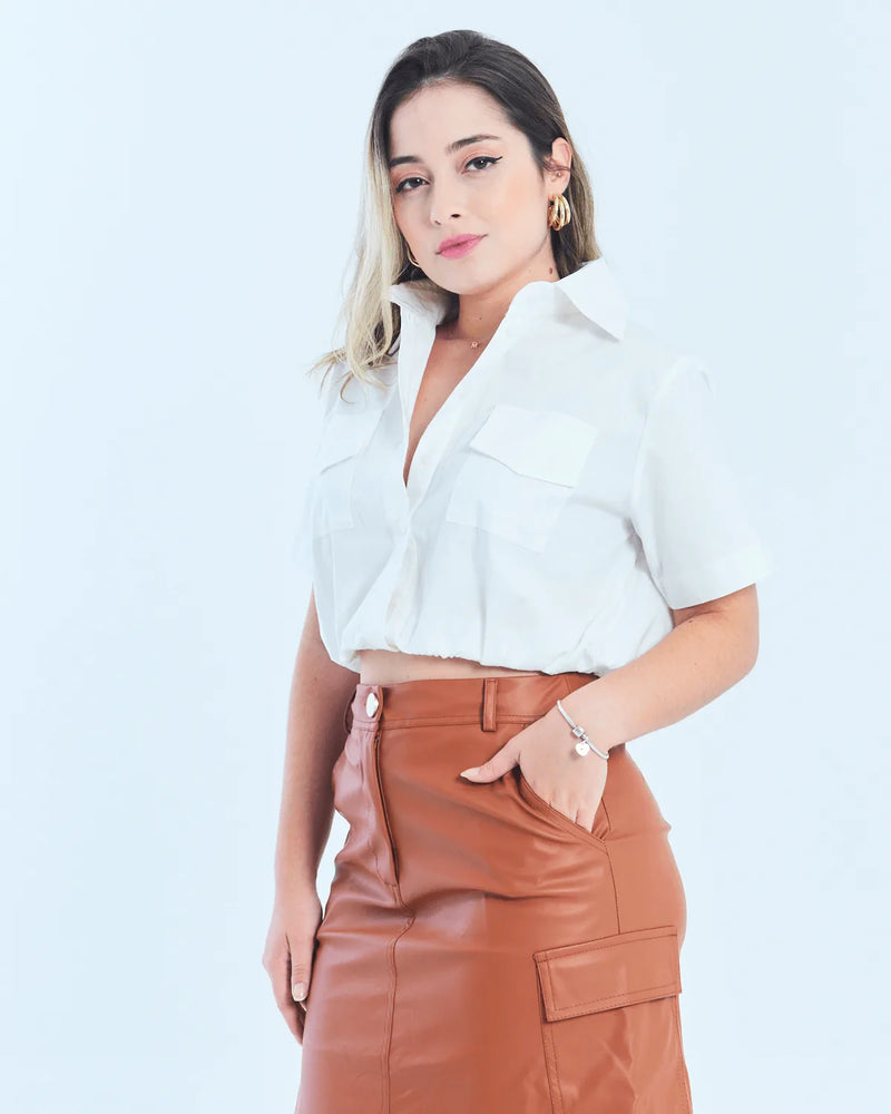 CAMISA KESSES KE11608 BRANCO P