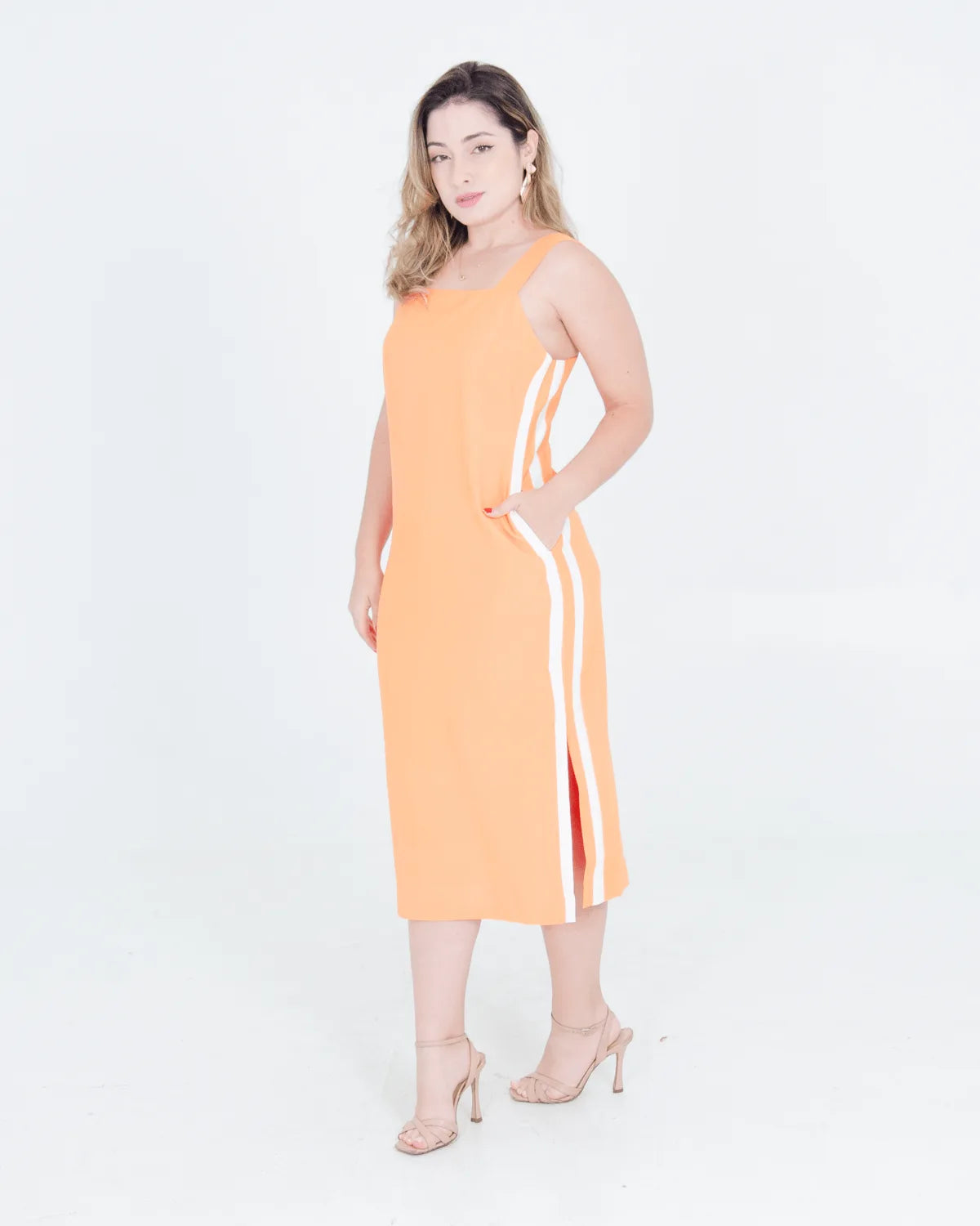 VESTIDO MI&CO 1420 SALMON G