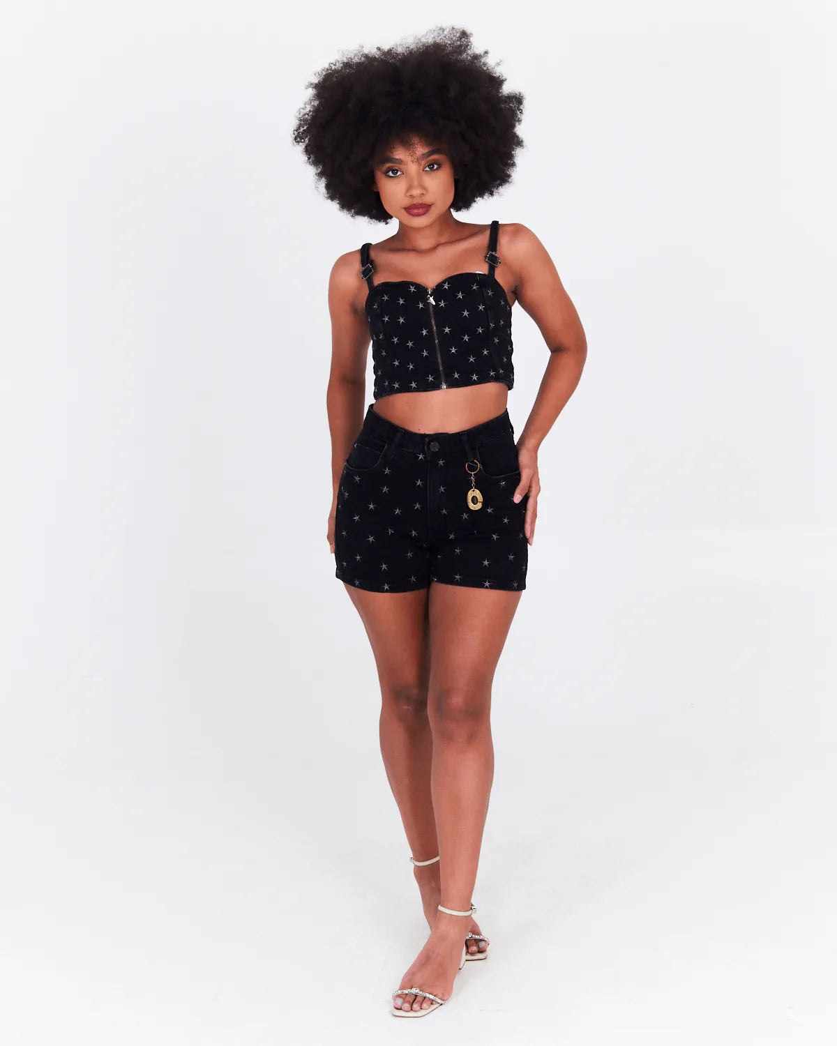 SHORT CONSCIENCIA JEANS 23614 PRETO 40