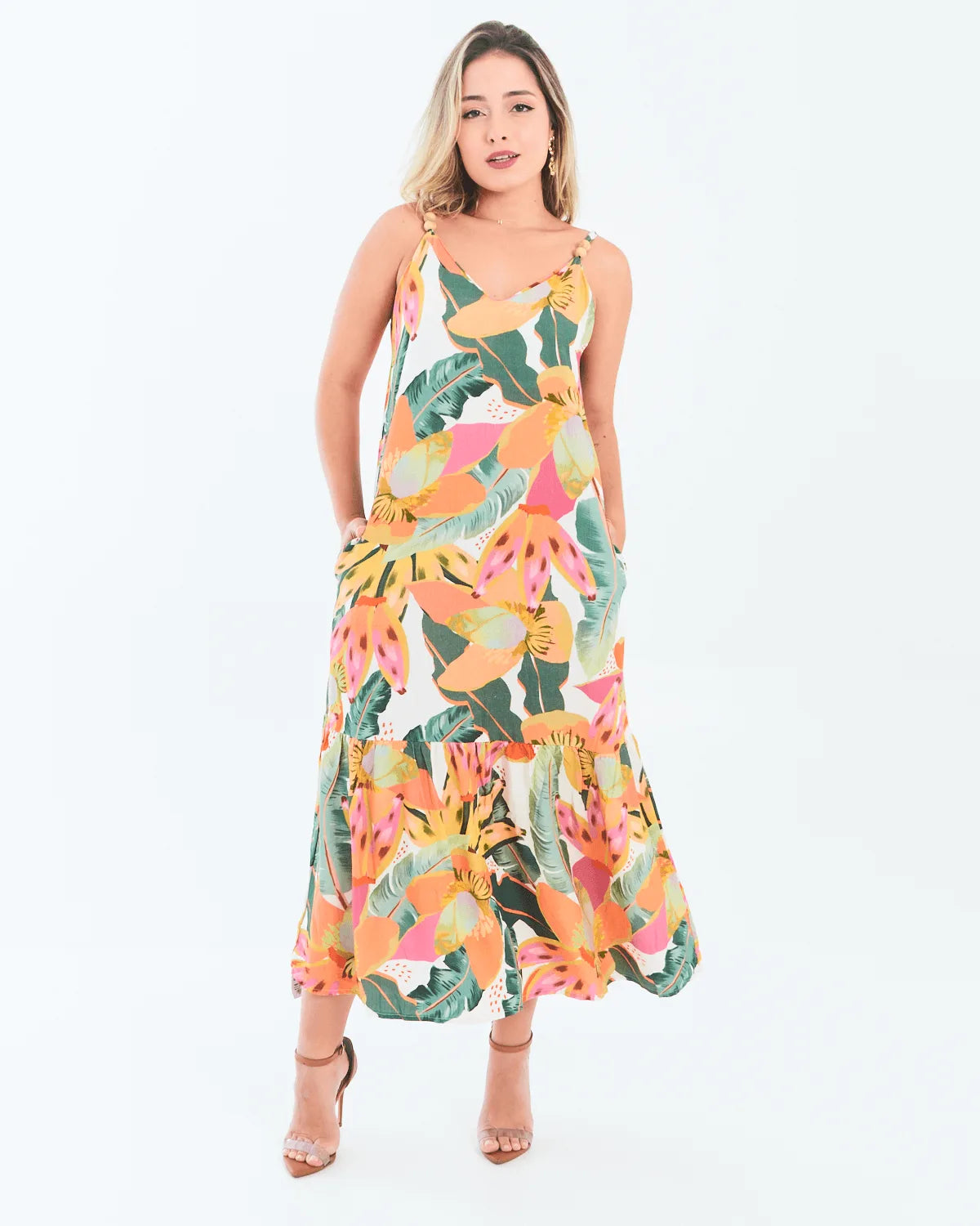 VESTIDO MALWEE 1000102426 AMARELO GG