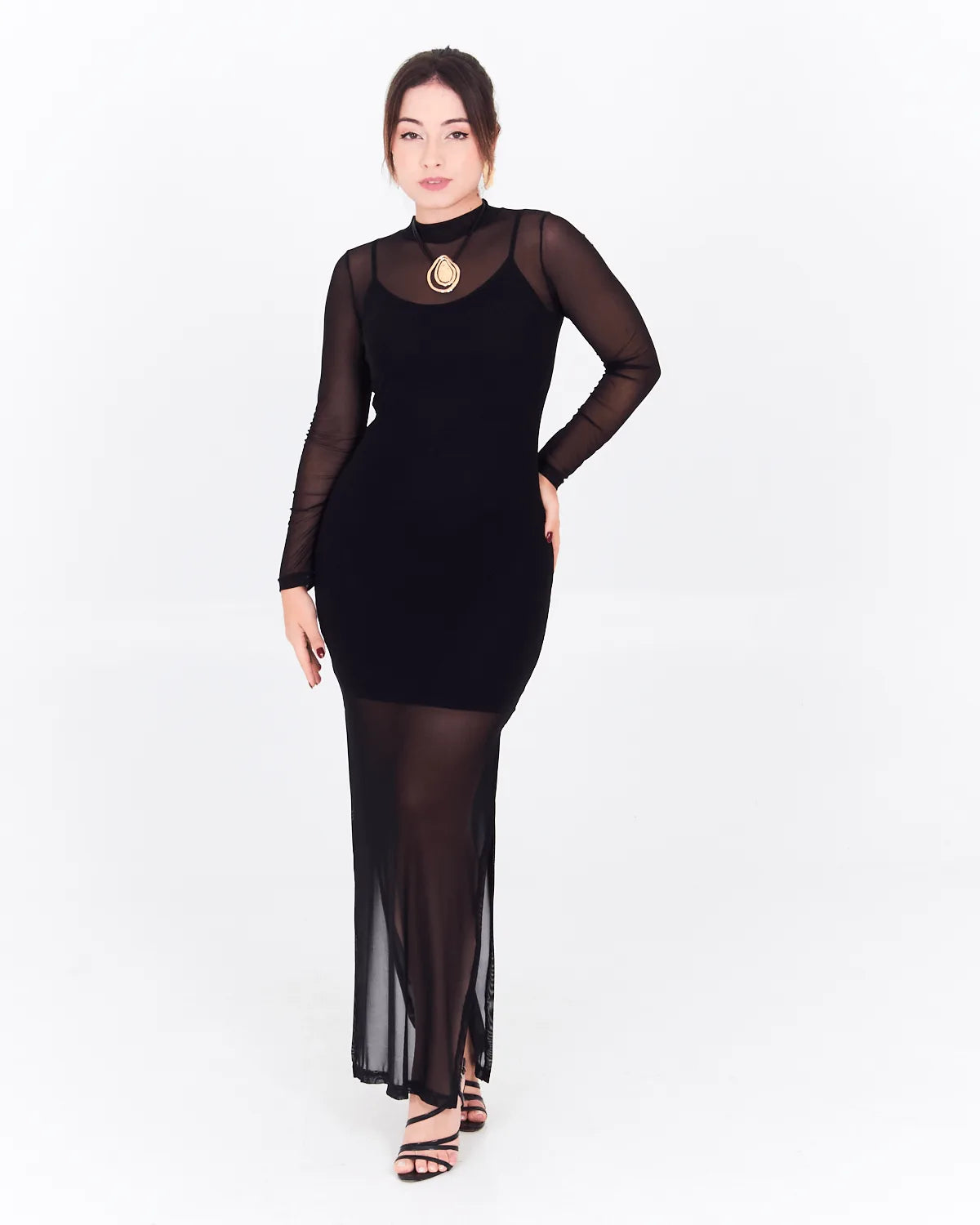 VESTIDO GROOVY 44730 PRETO P
