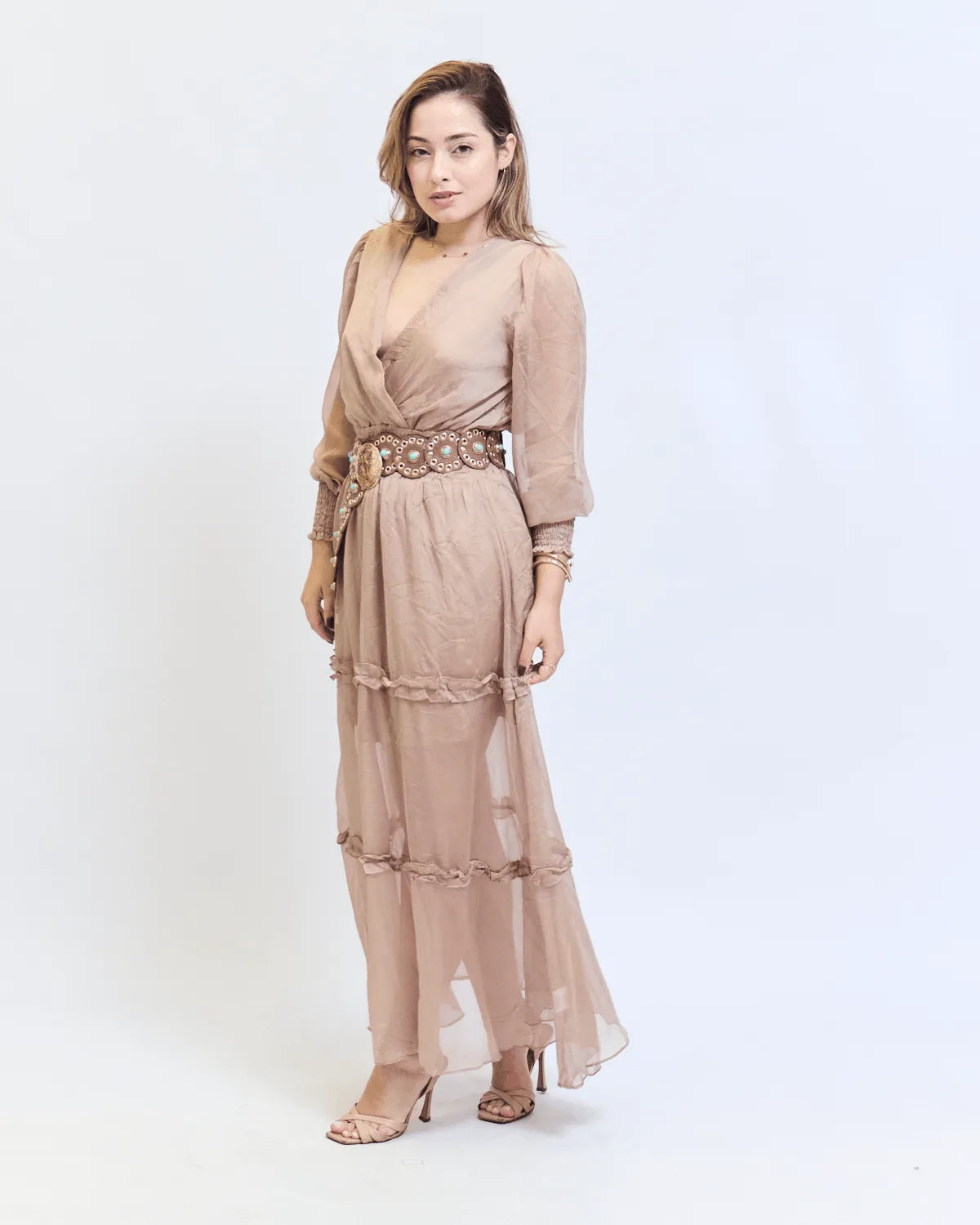 VESTIDO BELINA AA8325 BEGE M