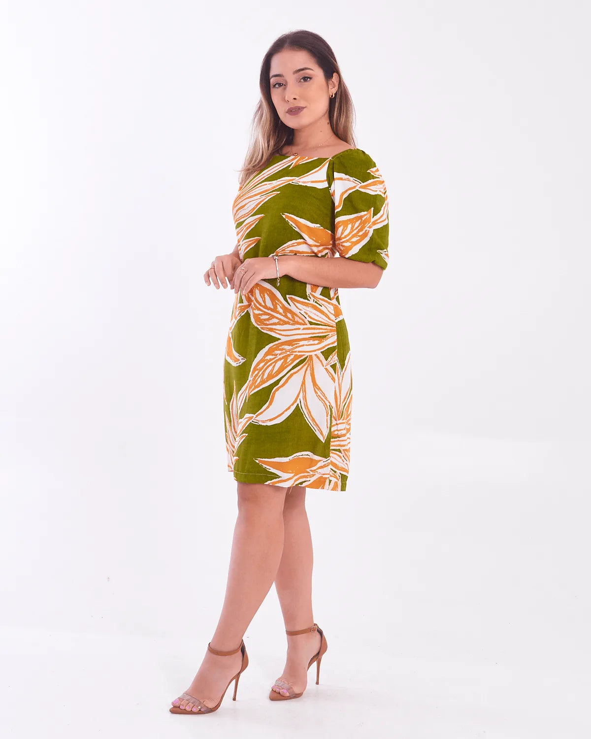 VESTIDO SAFIRA MANGA ELAS/COSTA