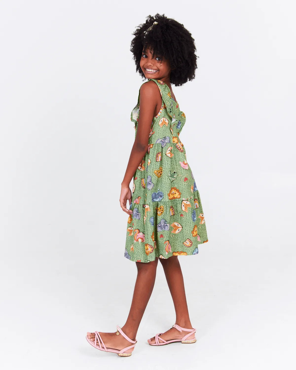 VESTIDO INF LUNENDER 37596 SAFARI VERDE 02