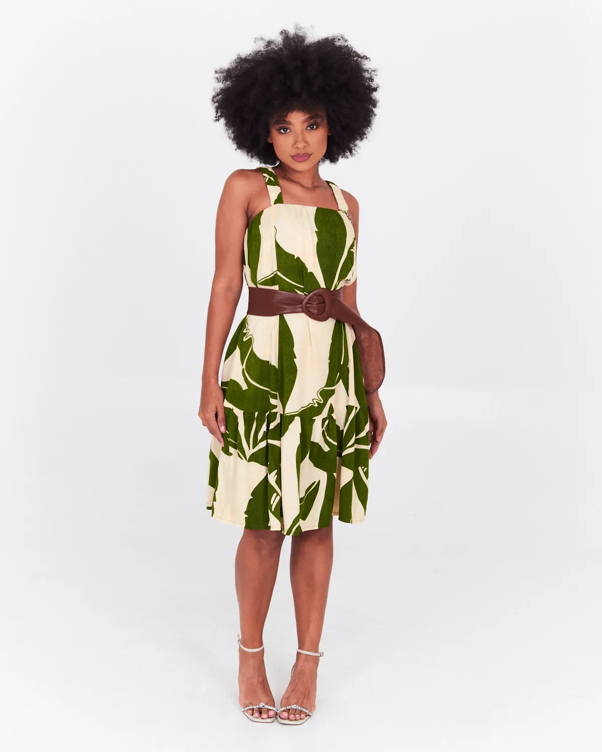 VESTIDO SAFIRA ALCA/ELAST EST VRD CLARO P