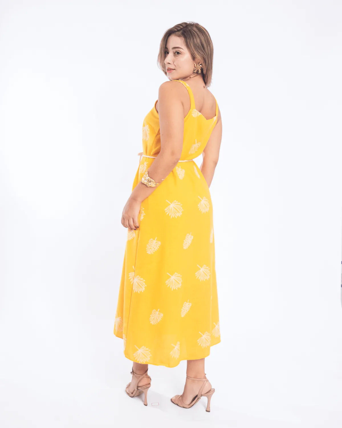 VESTIDO MALWEE 1000123908 AMARELO GG