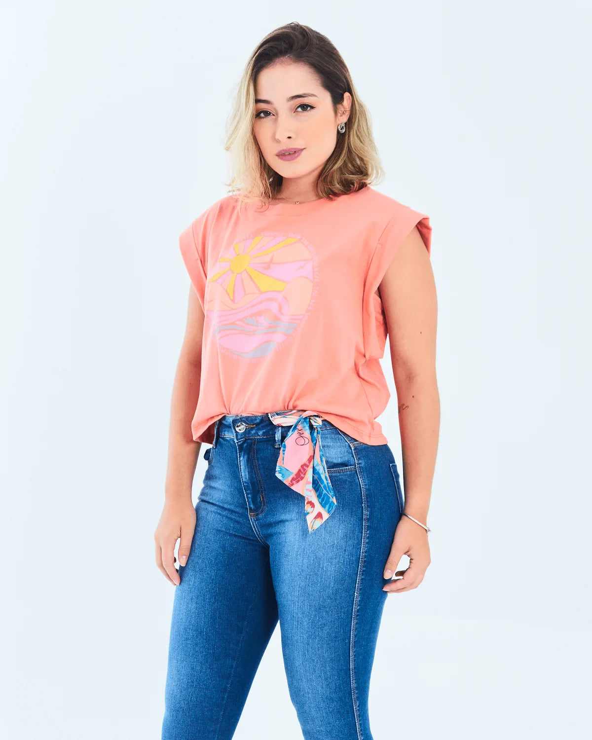CAMISETA MALWEE 1000102574 SALMON GG