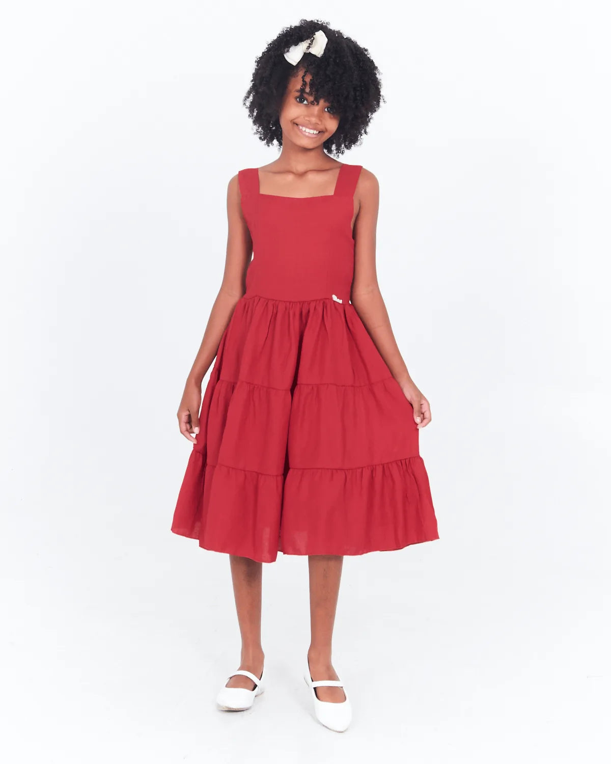 VESTIDO INF CATTAI F268J VERMELHO 12