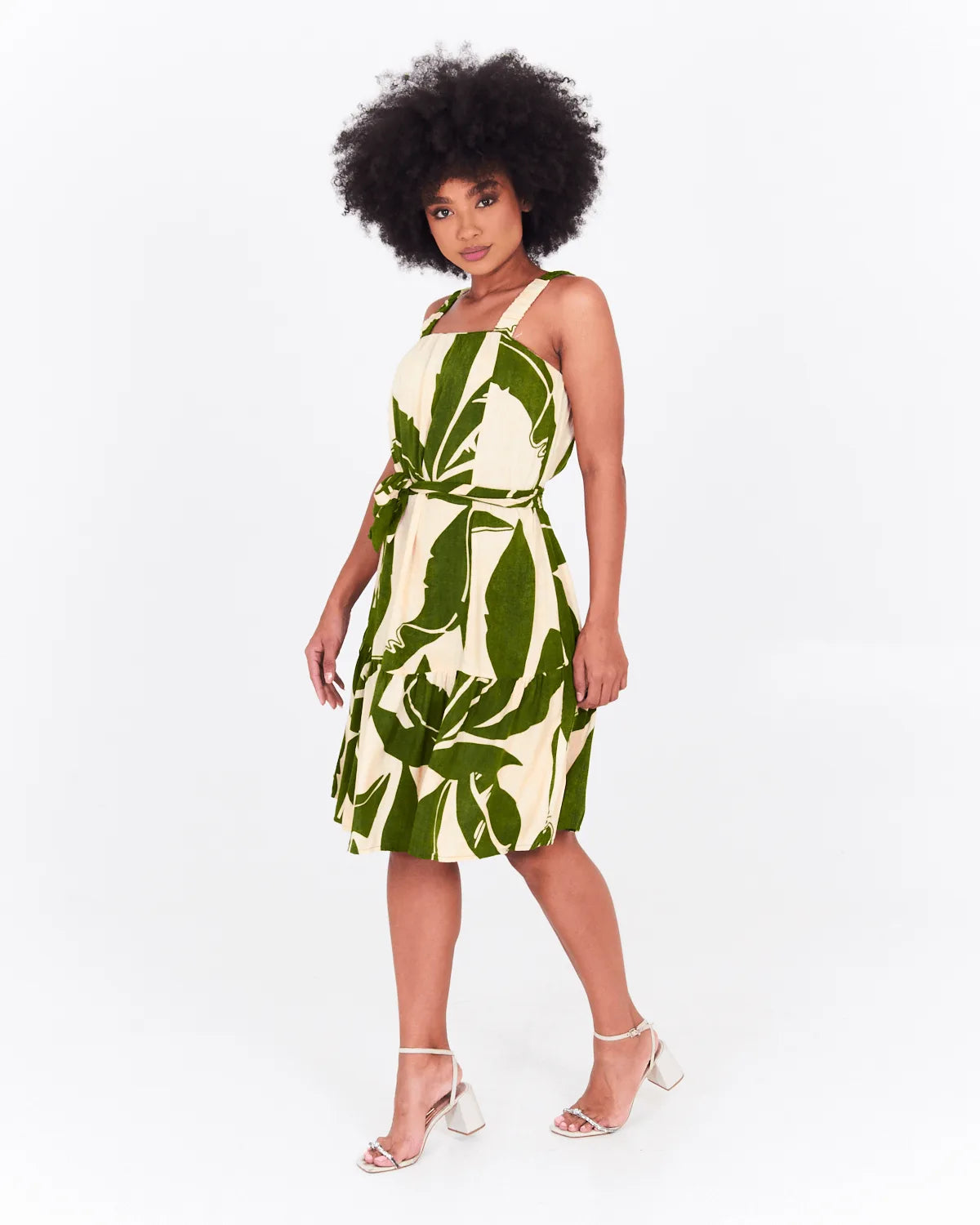 VESTIDO SAFIRA ALCA/ELAST EST VRD CLARO P