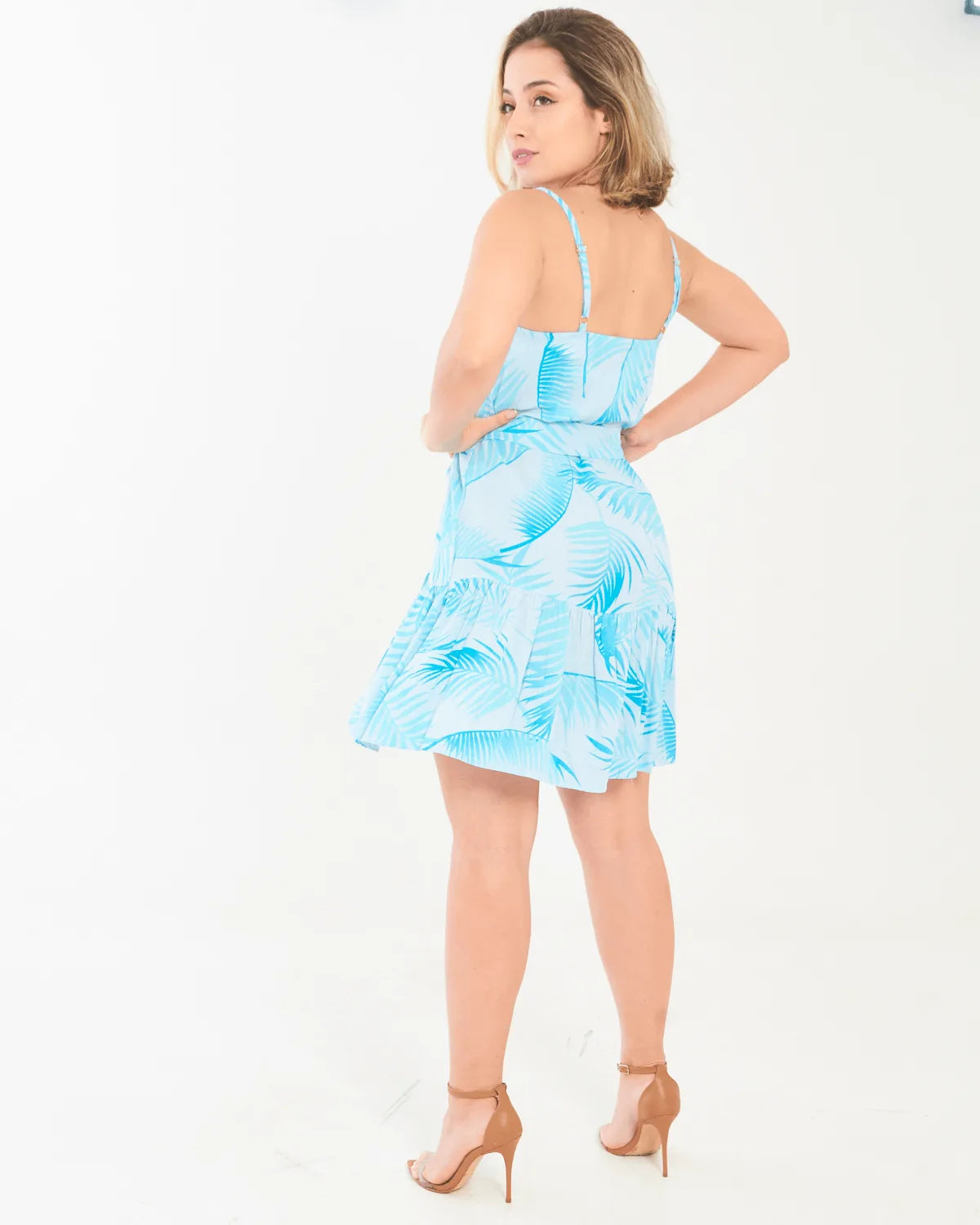 VESTIDO SAFIRA ALCA/ESTAMPADO MARINHO ESTAM M
