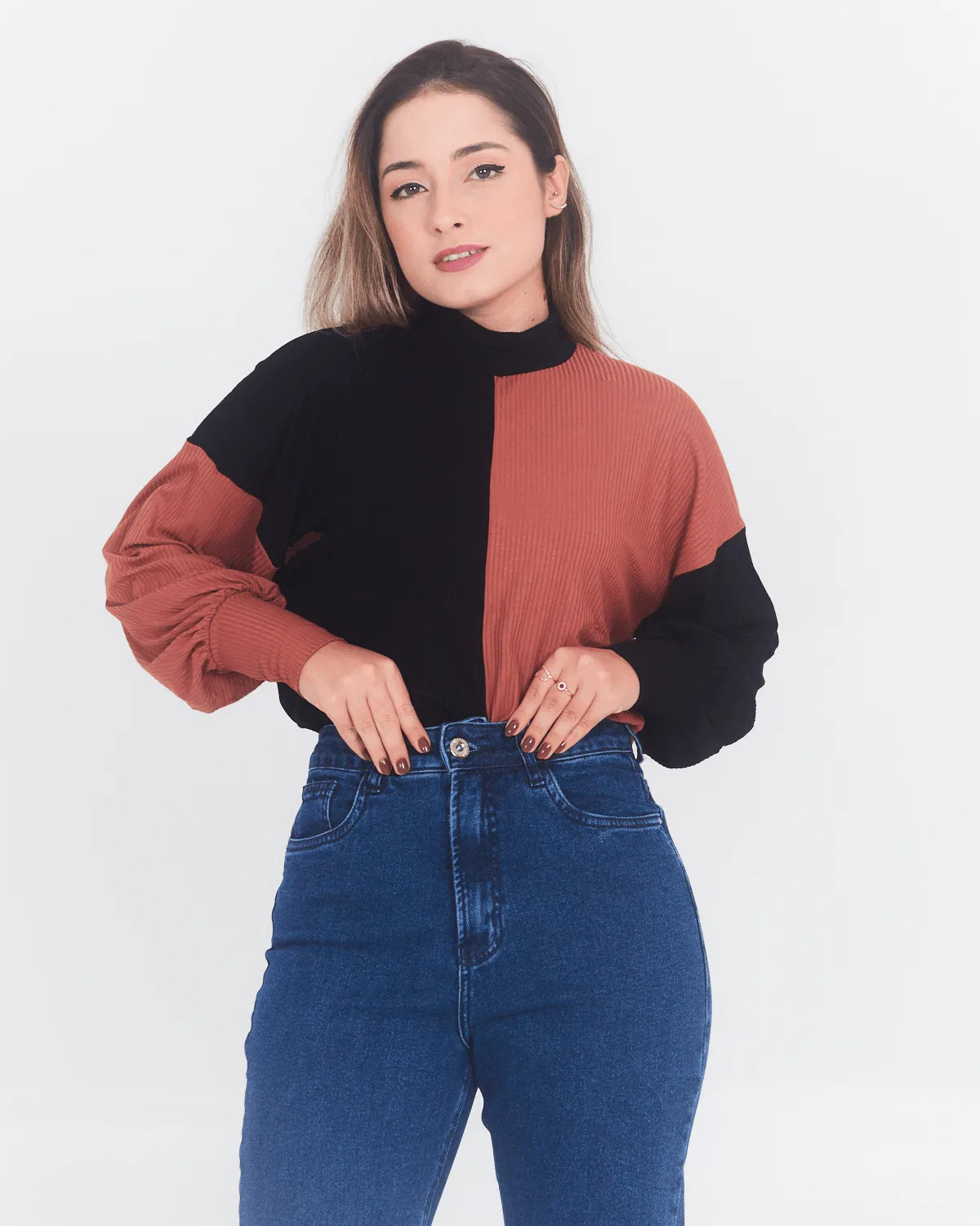 BLUSA LUNENDER 67445 MARINHO GG