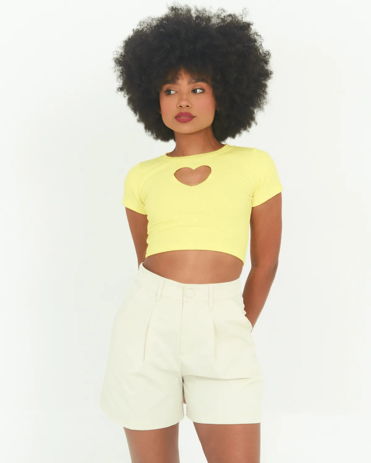 CROPPED GROOVY 31004 AMARELO FLUOR P